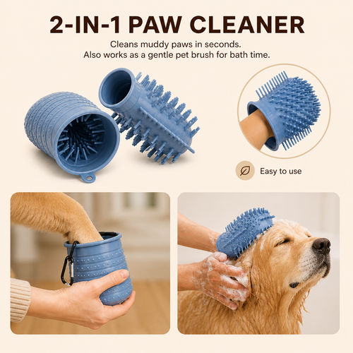 2-in-1 Dog Paw Cleaner